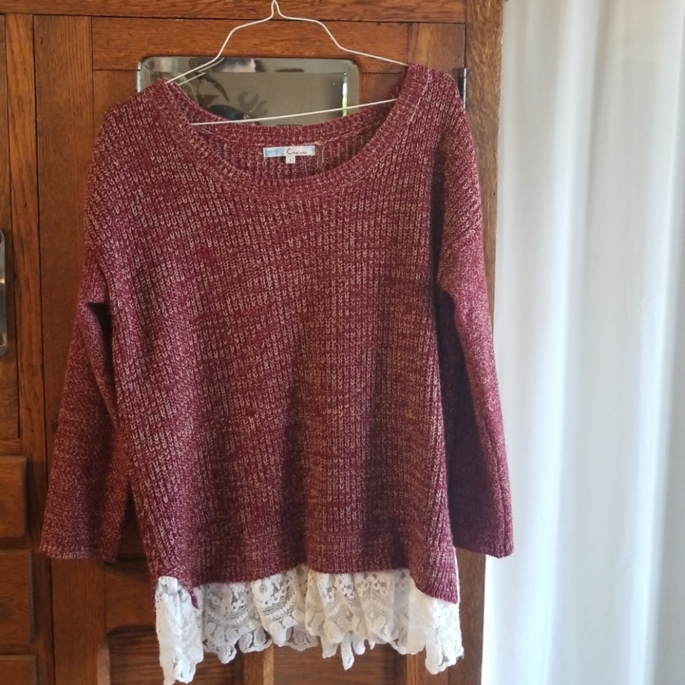 Cecico sweater with lace